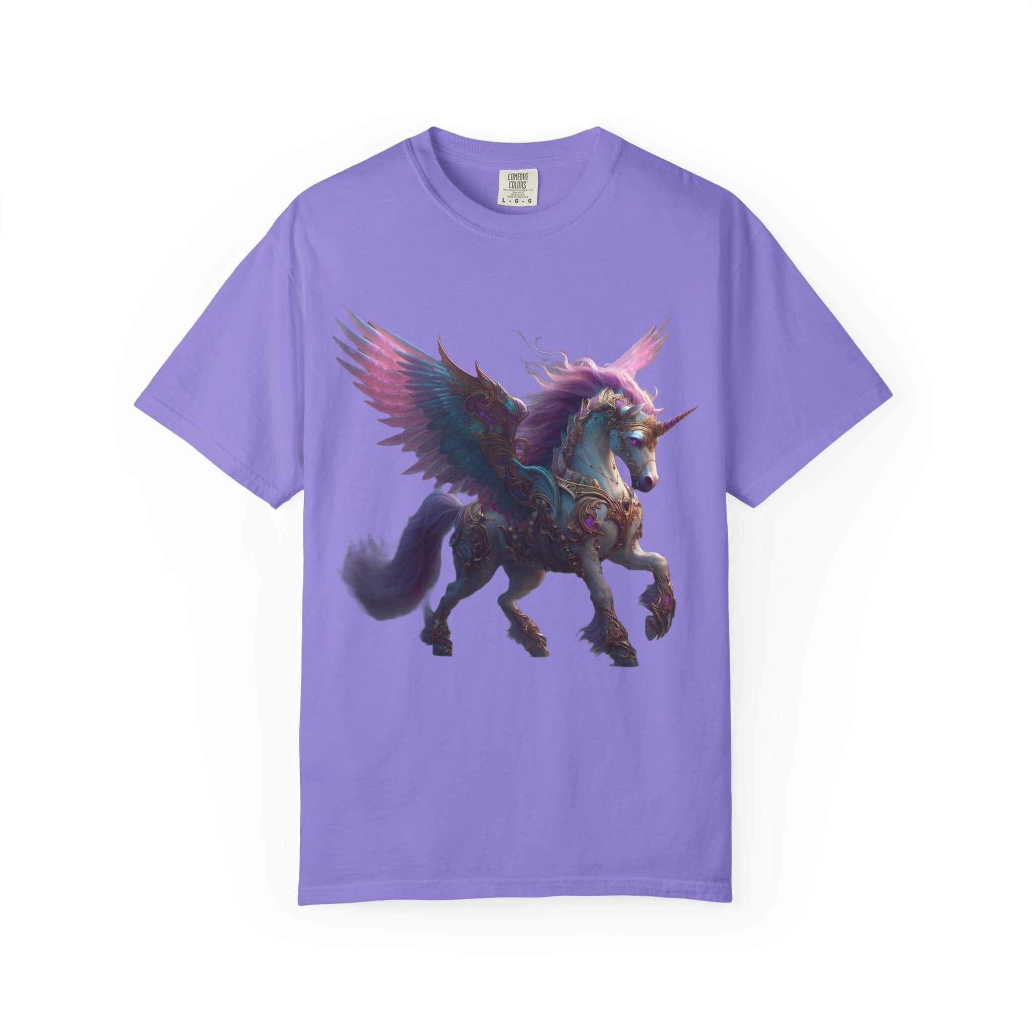 Mystic Pegasus T-Shirt Rainbow Winged Unicorn Graphic Tee