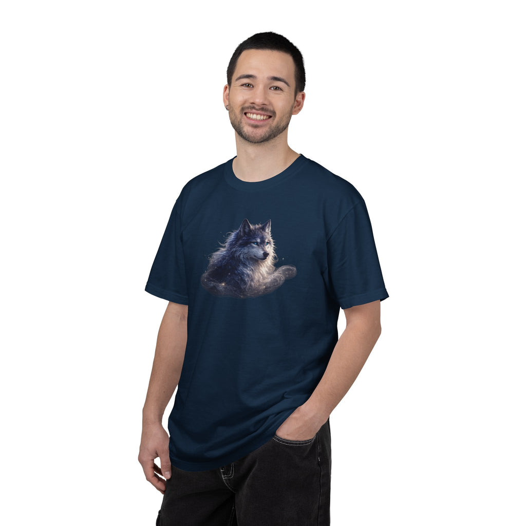 Wolf Graphic T-Shirt Relaxed Forest Dog Art Tee