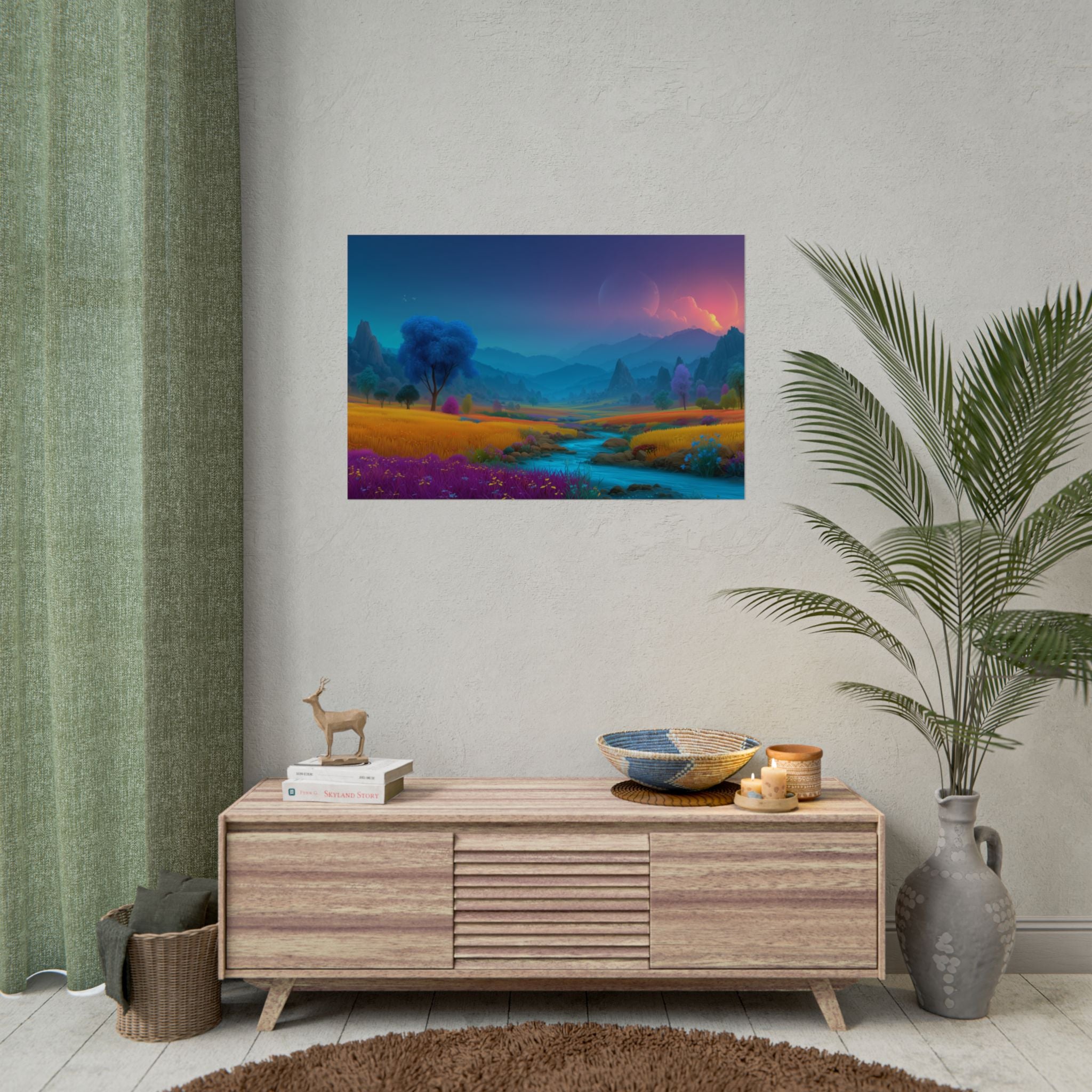 Dreamscape Landscape Vibrant Fantasy Nature Wall Art
