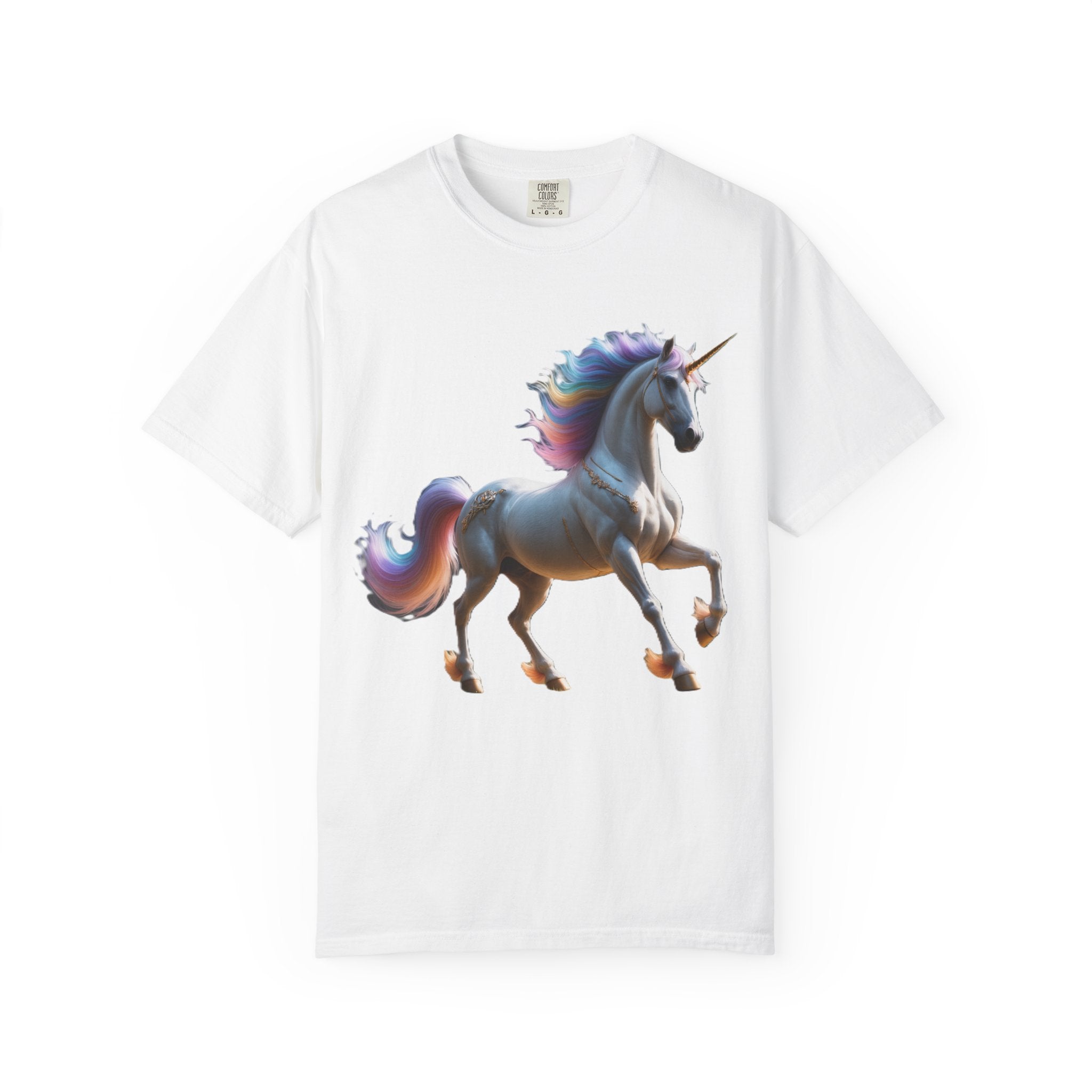 Unicorn Rainbow T-Shirt Magical Prancing Unicorn Graphic Tee