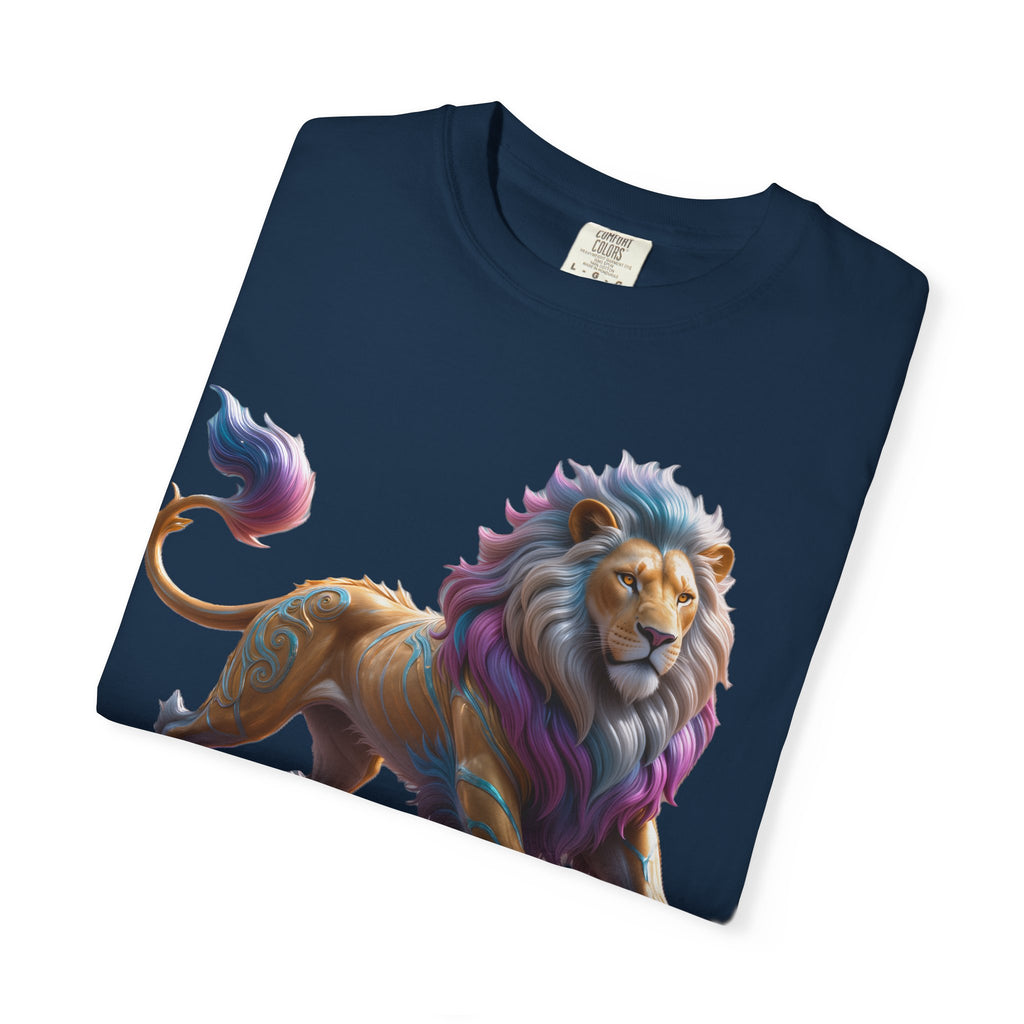 Colorful Lion Graphic T‑Shirt Vibrant Pride Animal Tee