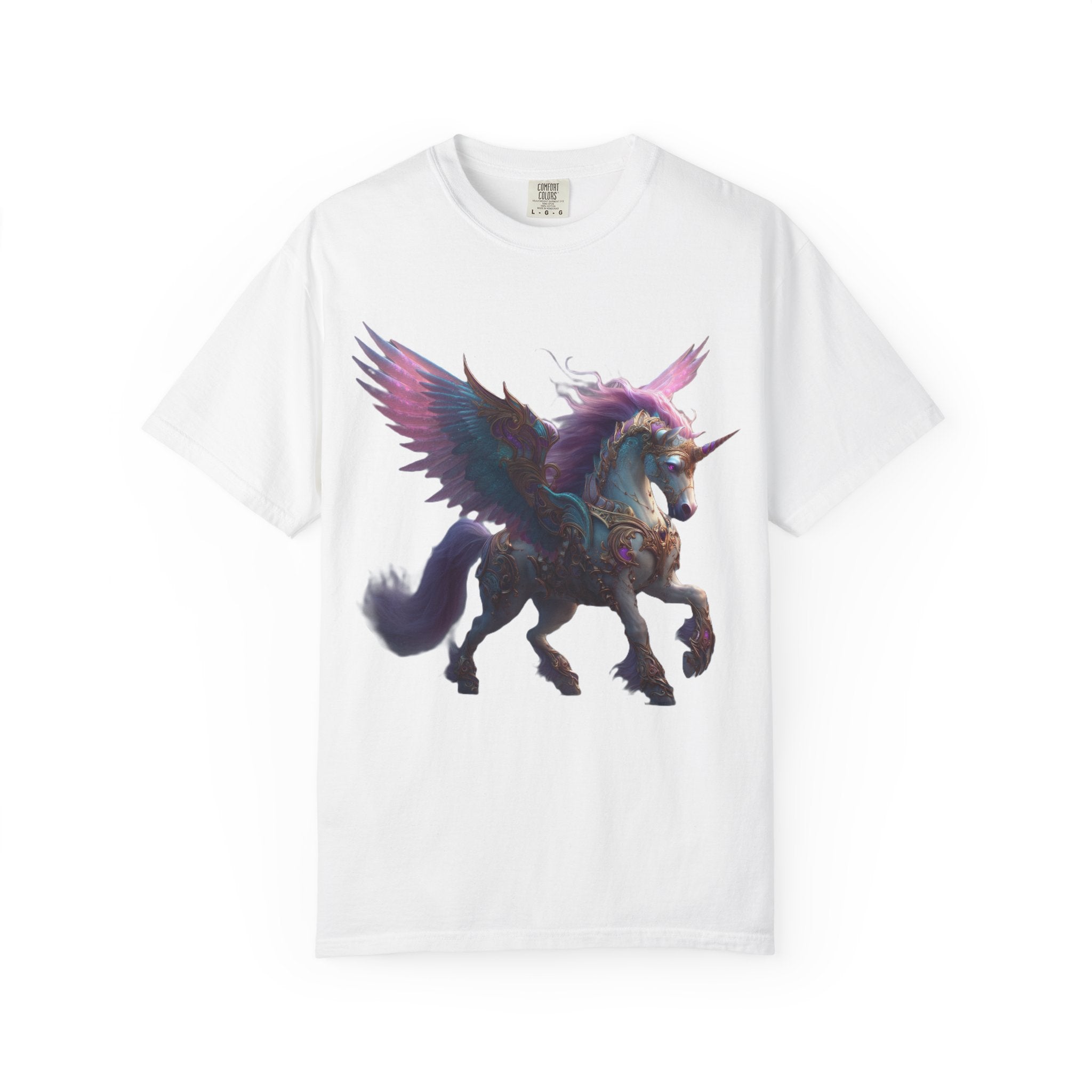 Mystic Pegasus T-Shirt Rainbow Winged Unicorn Graphic Tee