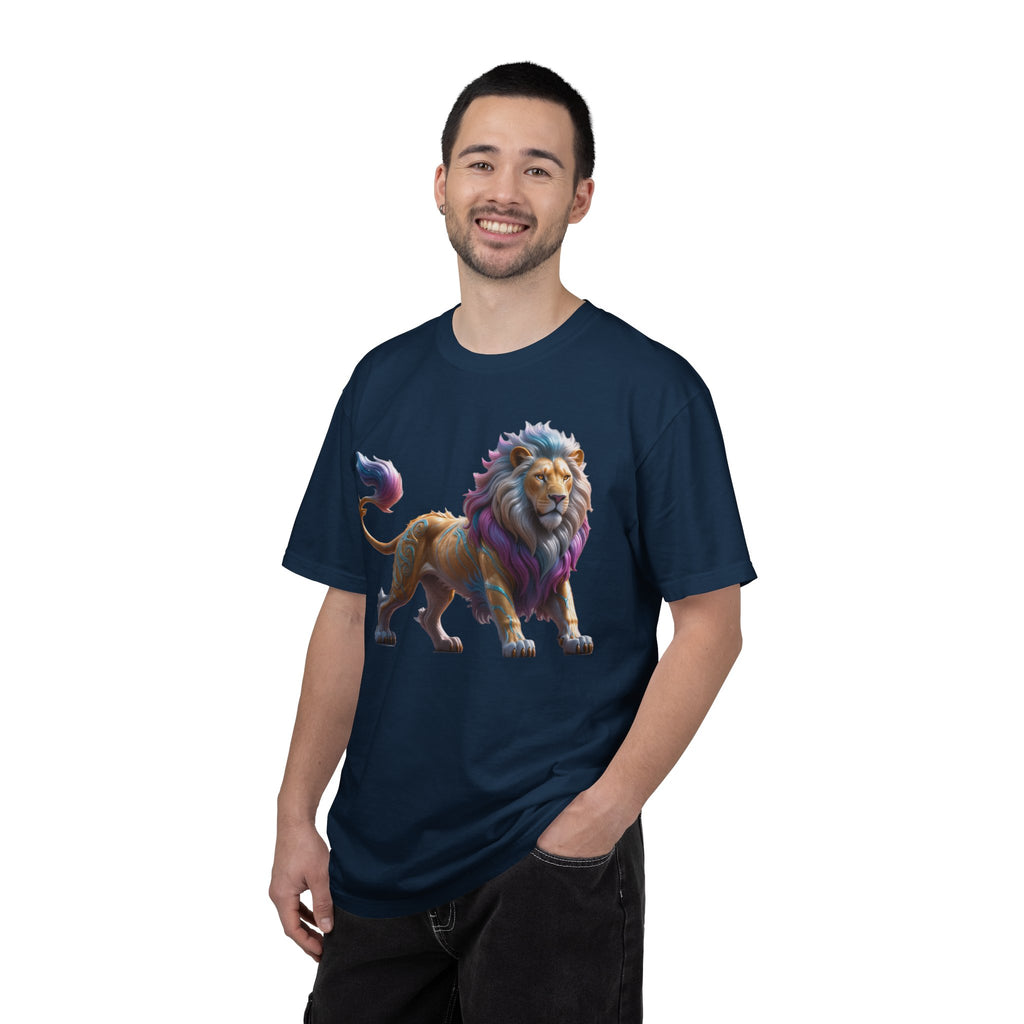 Colorful Lion Graphic T‑Shirt Vibrant Pride Animal Tee