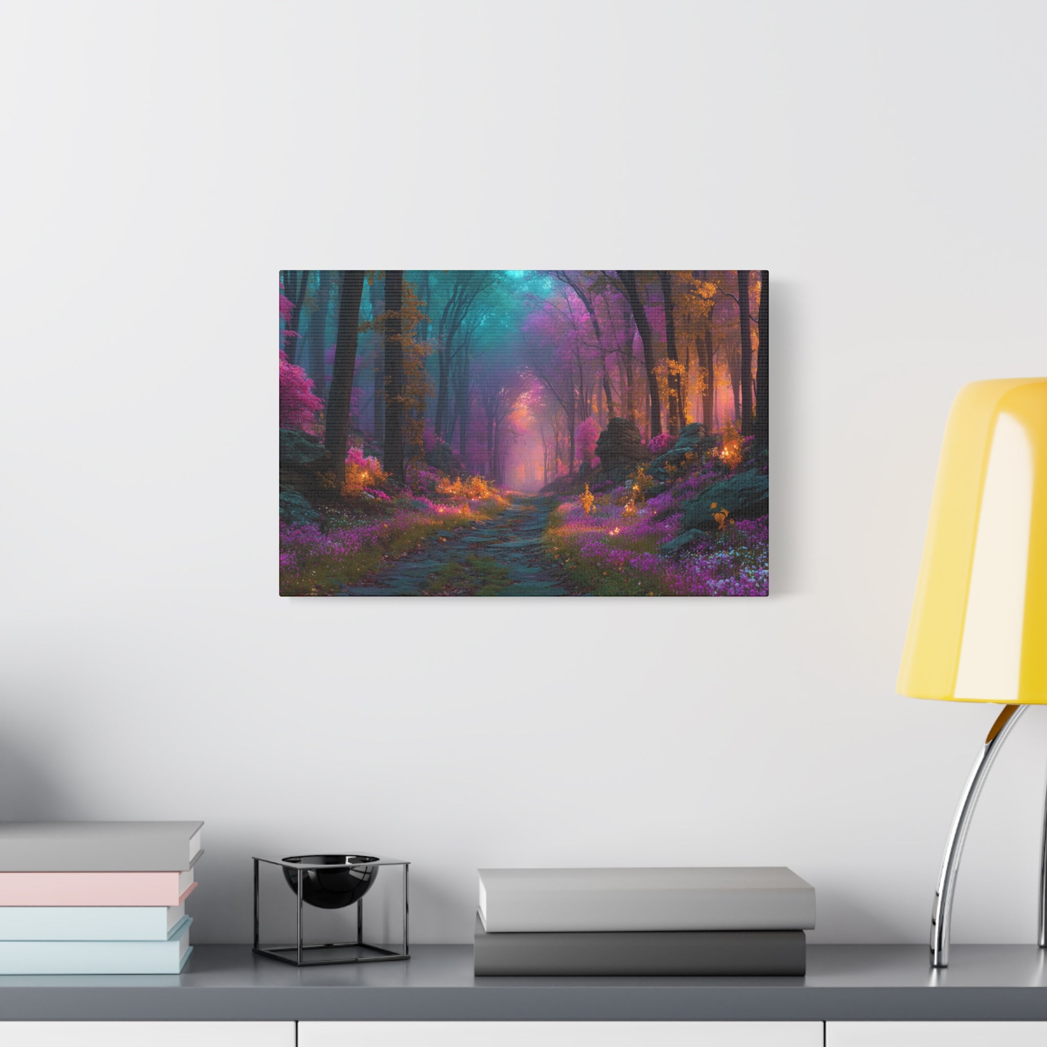 Enchanted Forest Canvas Print Mystical Woodland Wall Art
