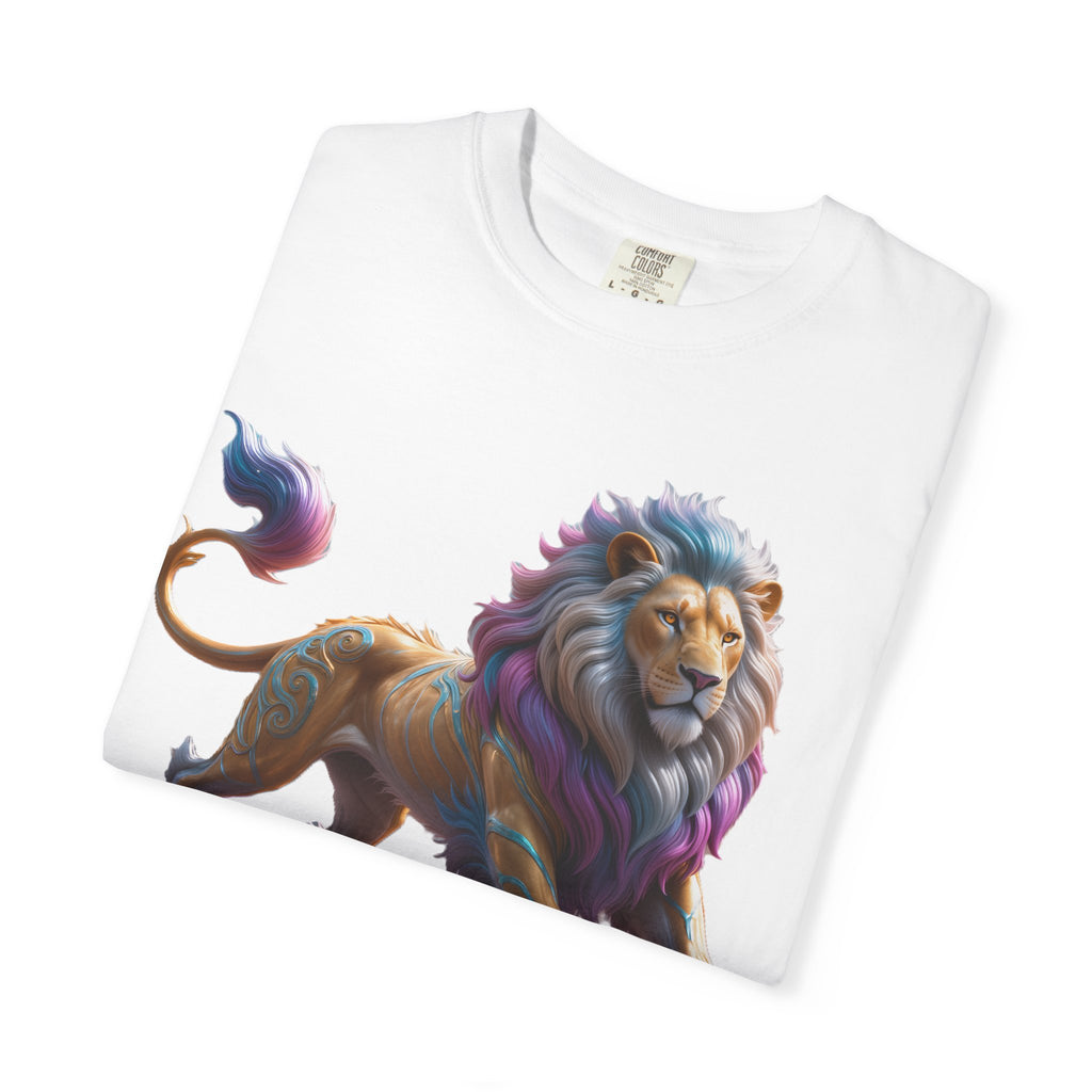 Colorful Lion Graphic T‑Shirt Vibrant Pride Animal Tee