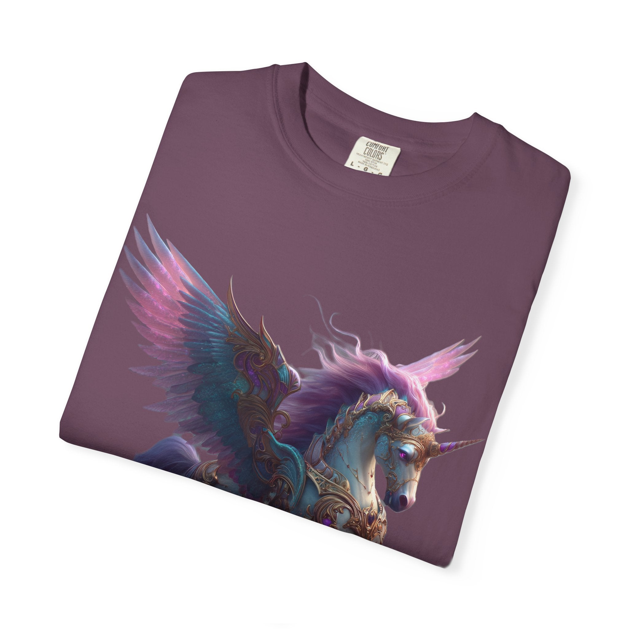 Mystic Pegasus T-Shirt Rainbow Winged Unicorn Graphic Tee
