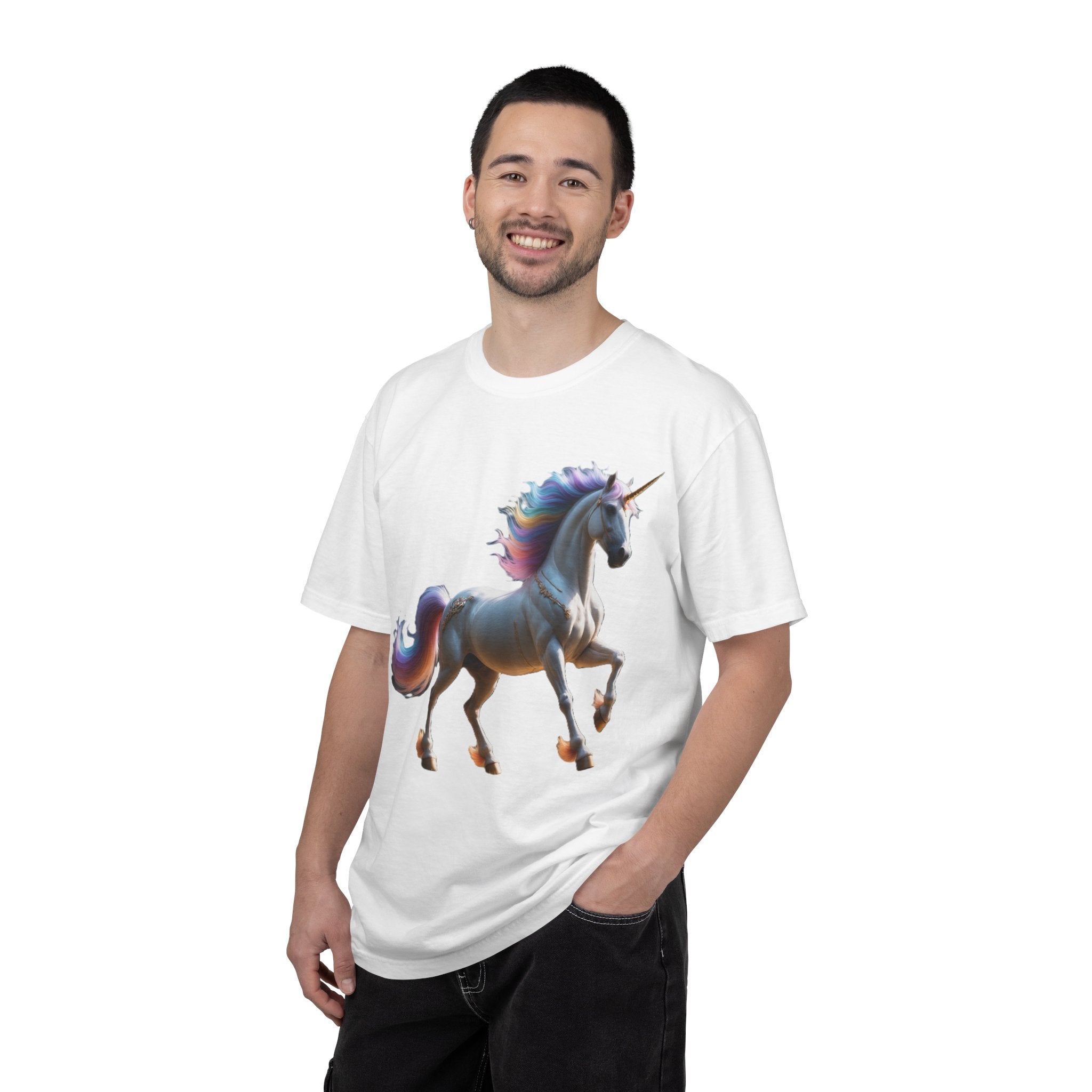 Unicorn Rainbow T-Shirt Magical Prancing Unicorn Graphic Tee