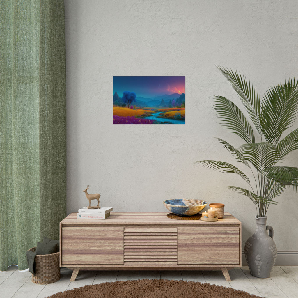 Dreamscape Landscape Vibrant Fantasy Nature Wall Art