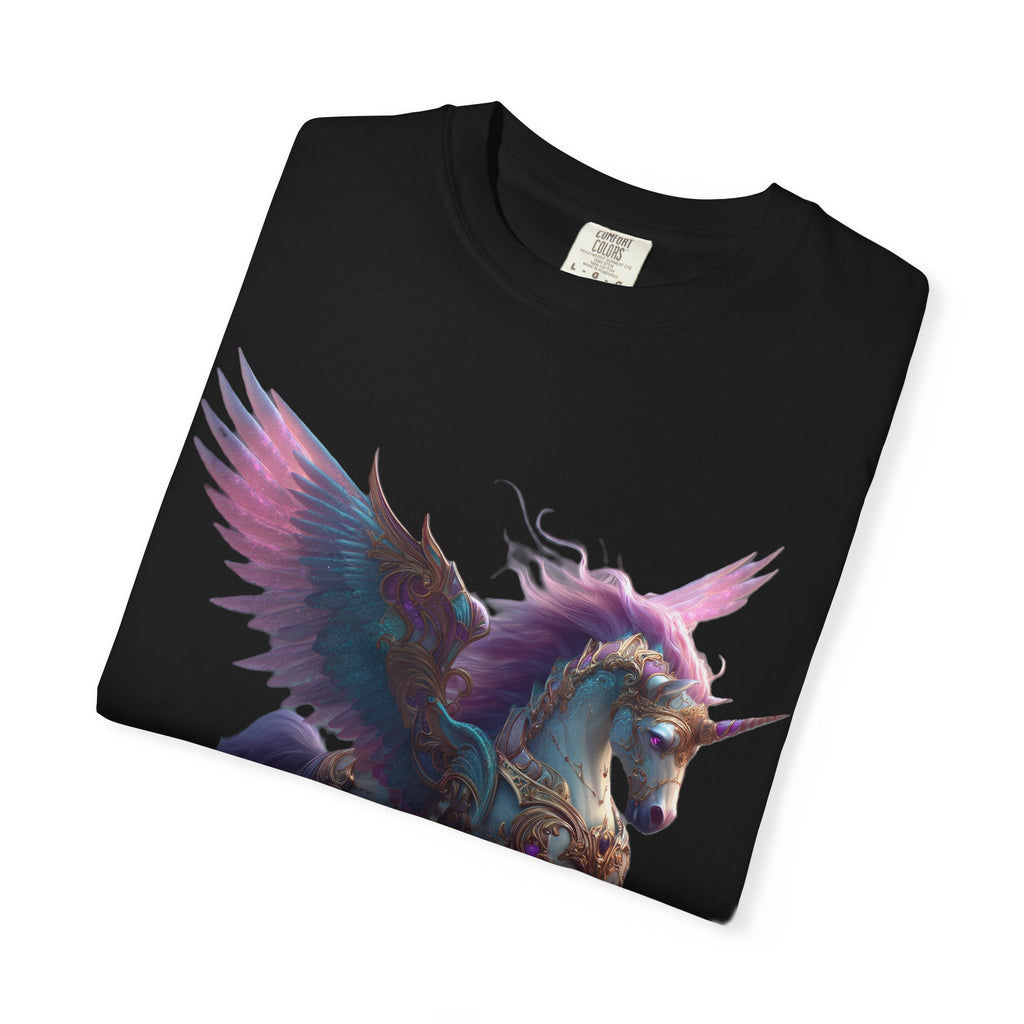 Mystic Pegasus T-Shirt Rainbow Winged Unicorn Graphic Tee