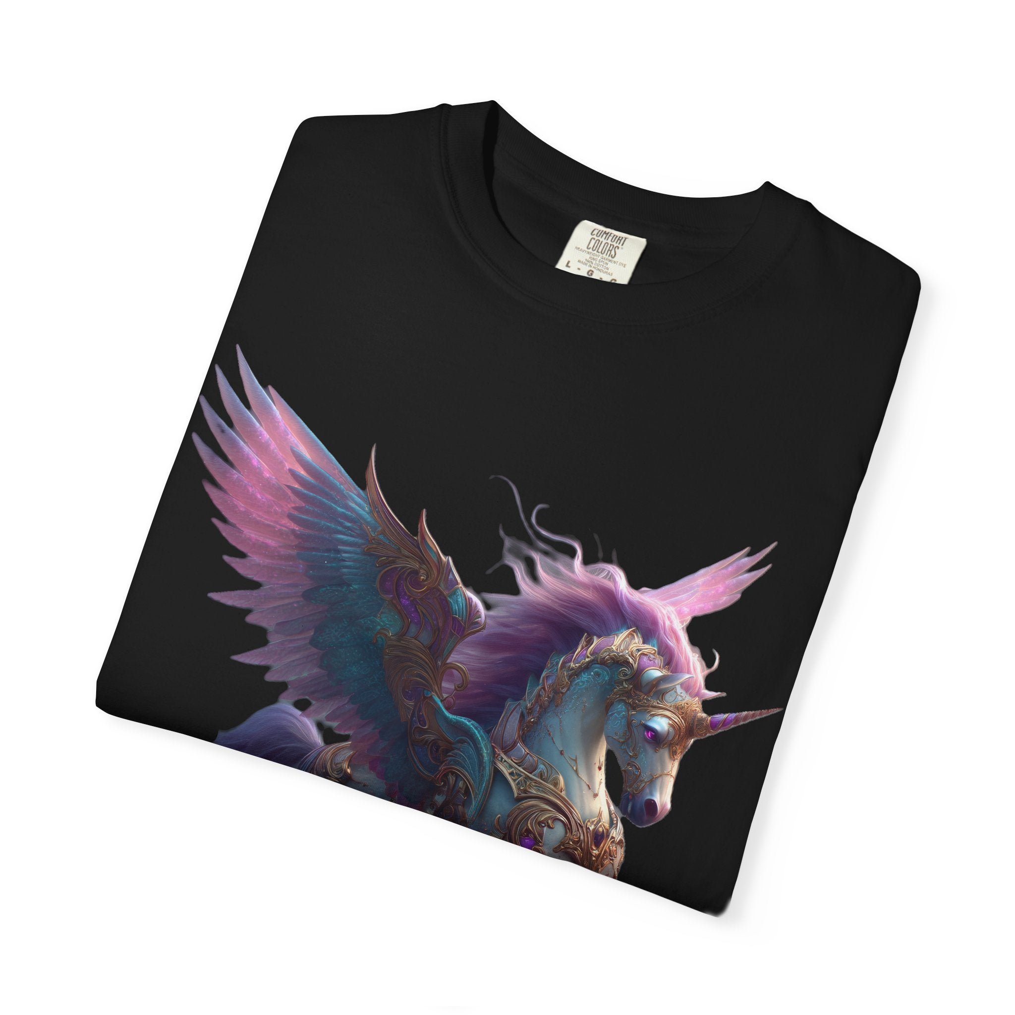 Mystic Pegasus T-Shirt Rainbow Winged Unicorn Graphic Tee