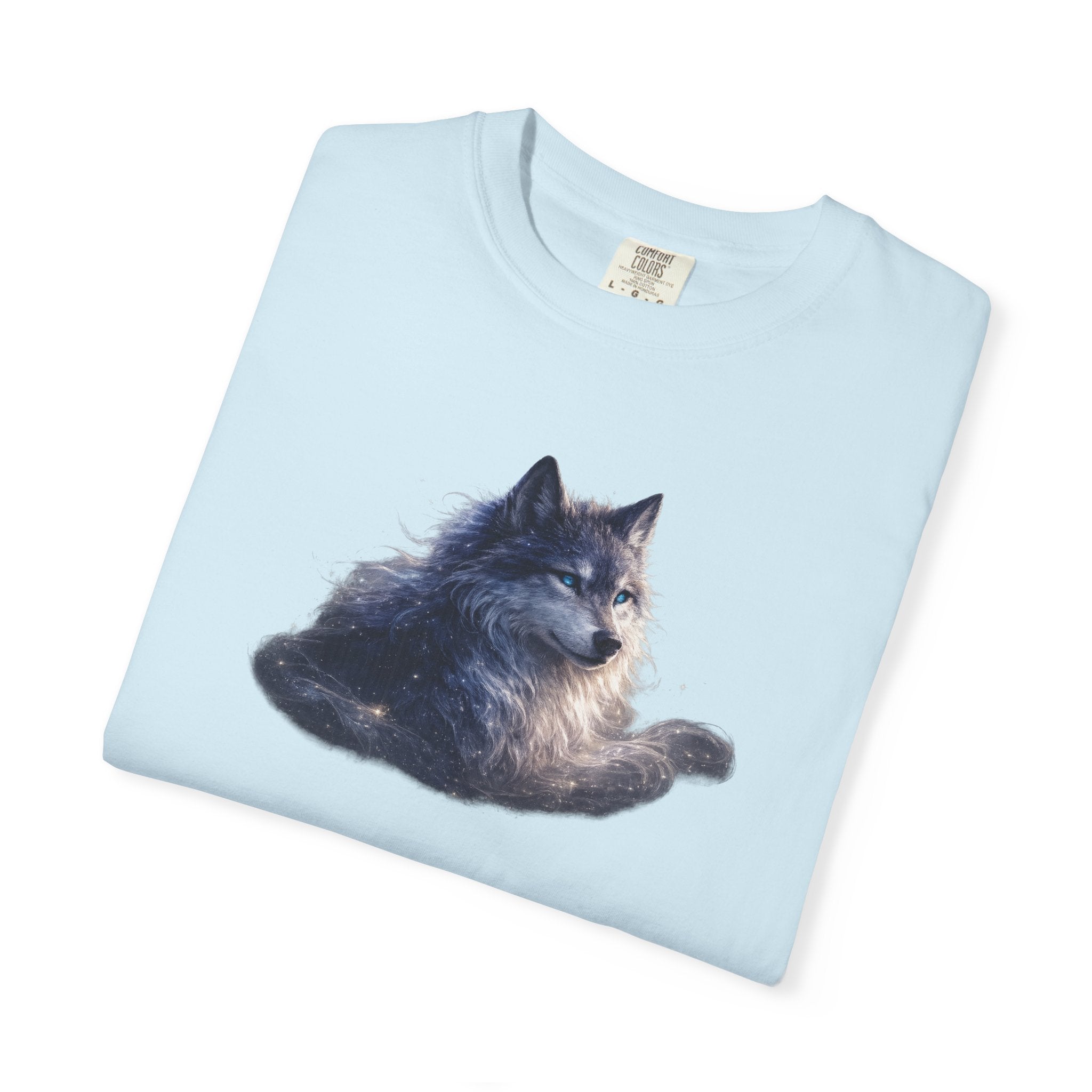 Wolf Graphic T-Shirt Relaxed Forest Dog Art Tee