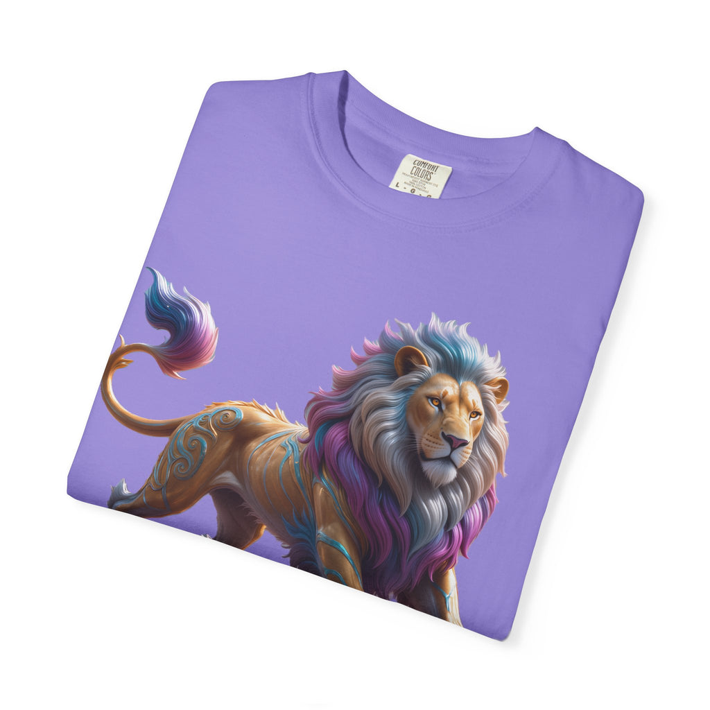 Colorful Lion Graphic T‑Shirt Vibrant Pride Animal Tee