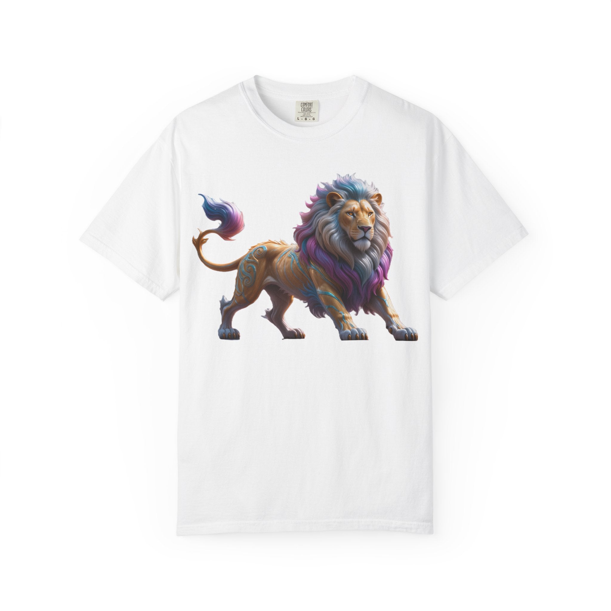 Colorful Lion Graphic T‑Shirt Vibrant Pride Animal Tee
