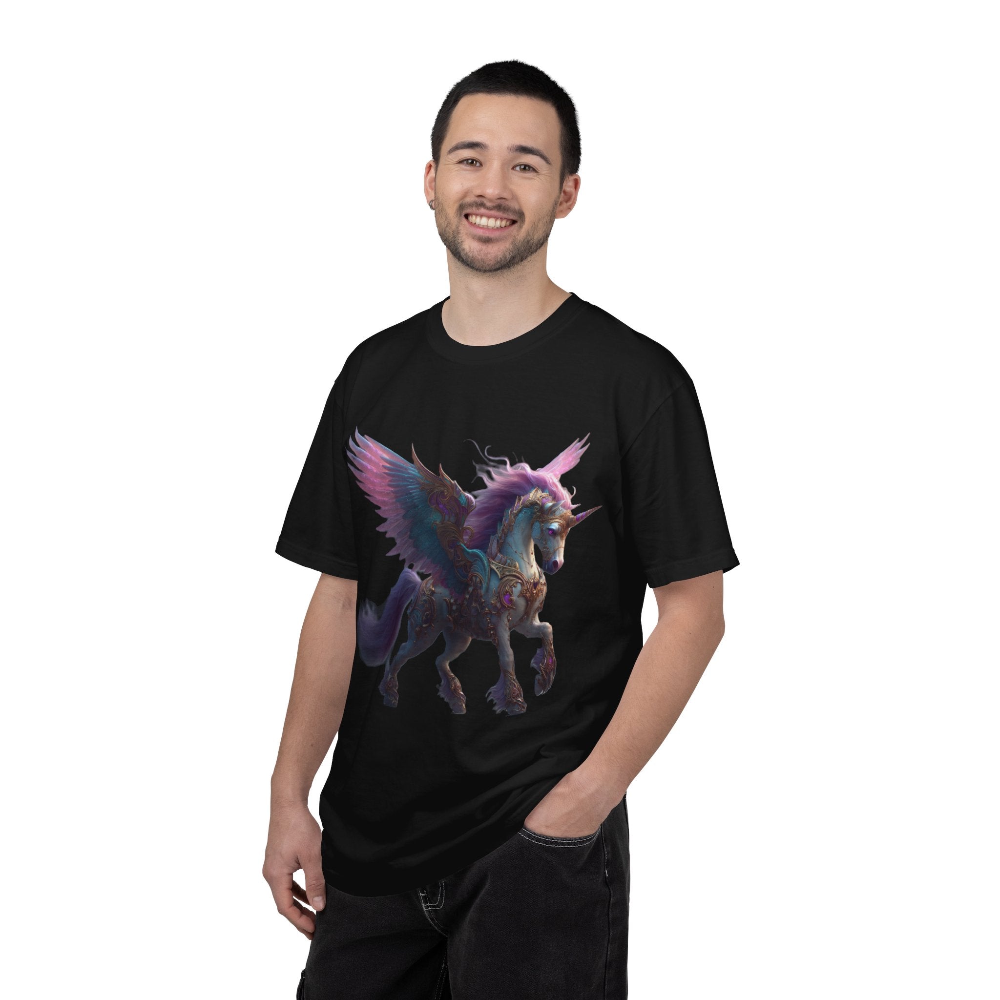 Mystic Pegasus T-Shirt Rainbow Winged Unicorn Graphic Tee