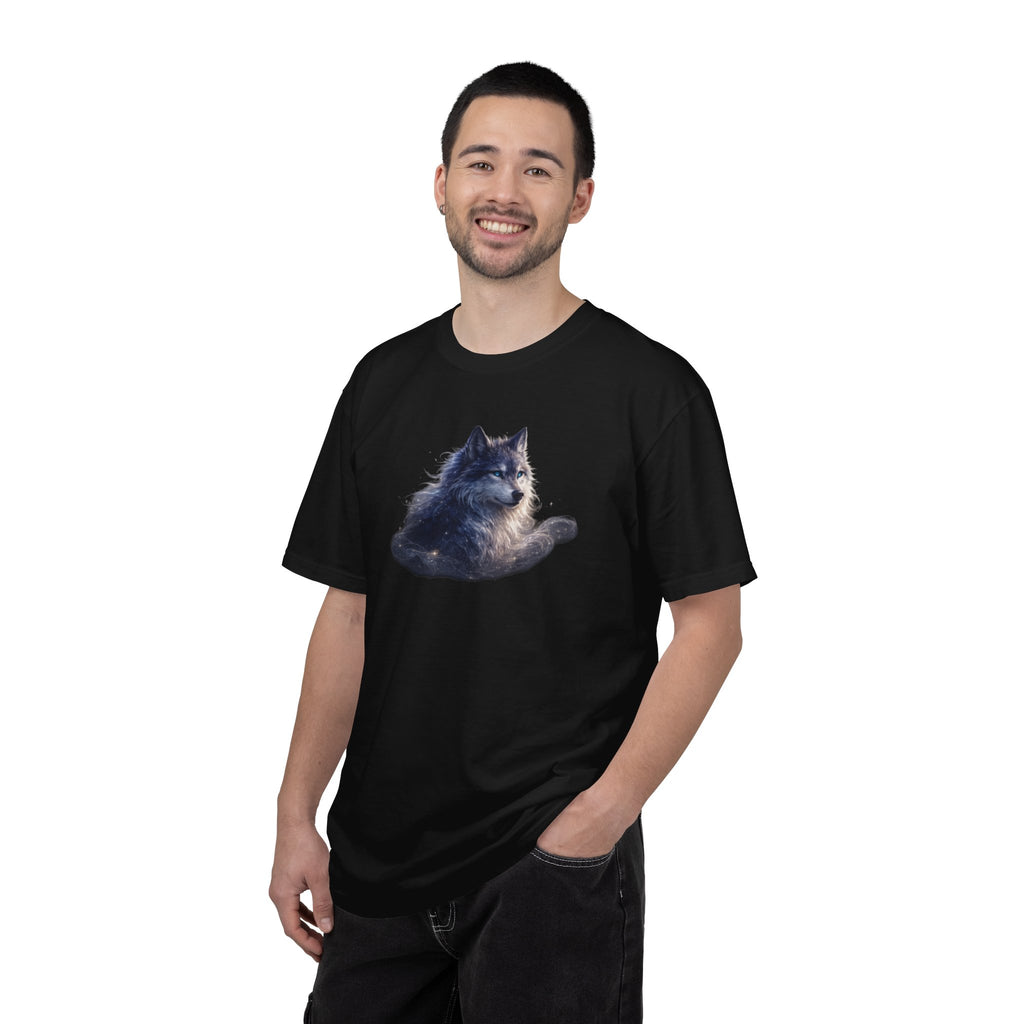 Wolf Graphic T-Shirt Relaxed Forest Dog Art Tee