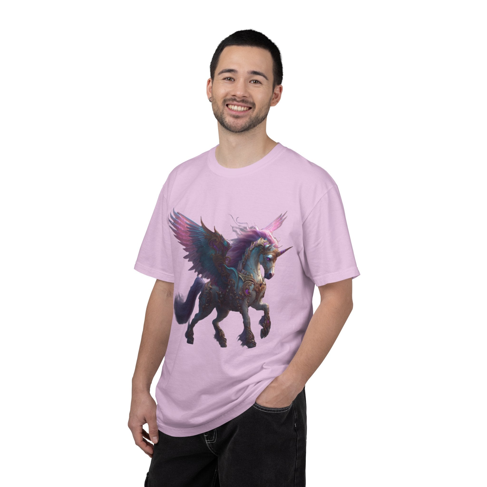 Mystic Pegasus T-Shirt Rainbow Winged Unicorn Graphic Tee