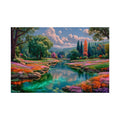 Scenic Floral River Print
