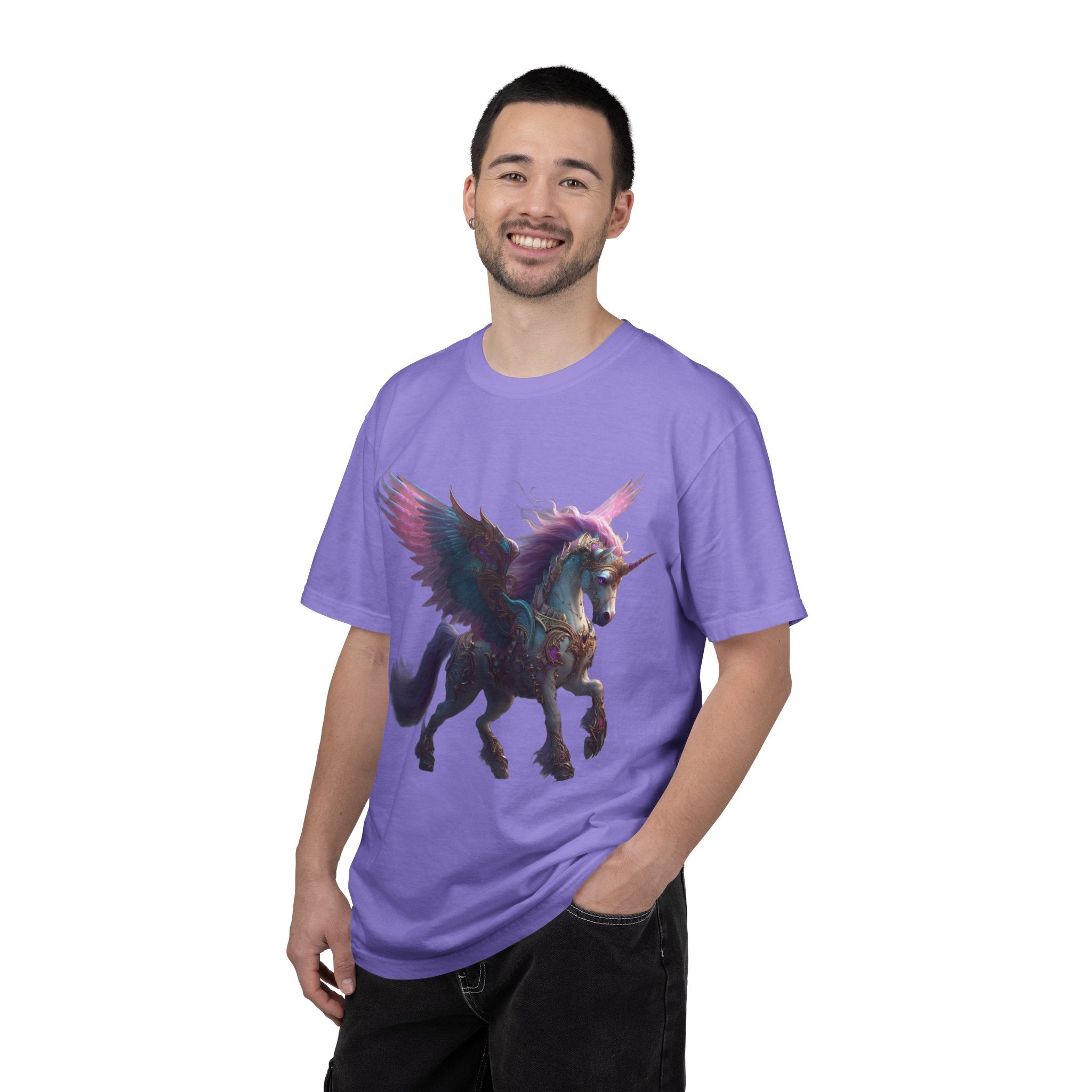 Mystic Pegasus T-Shirt Rainbow Winged Unicorn Graphic Tee
