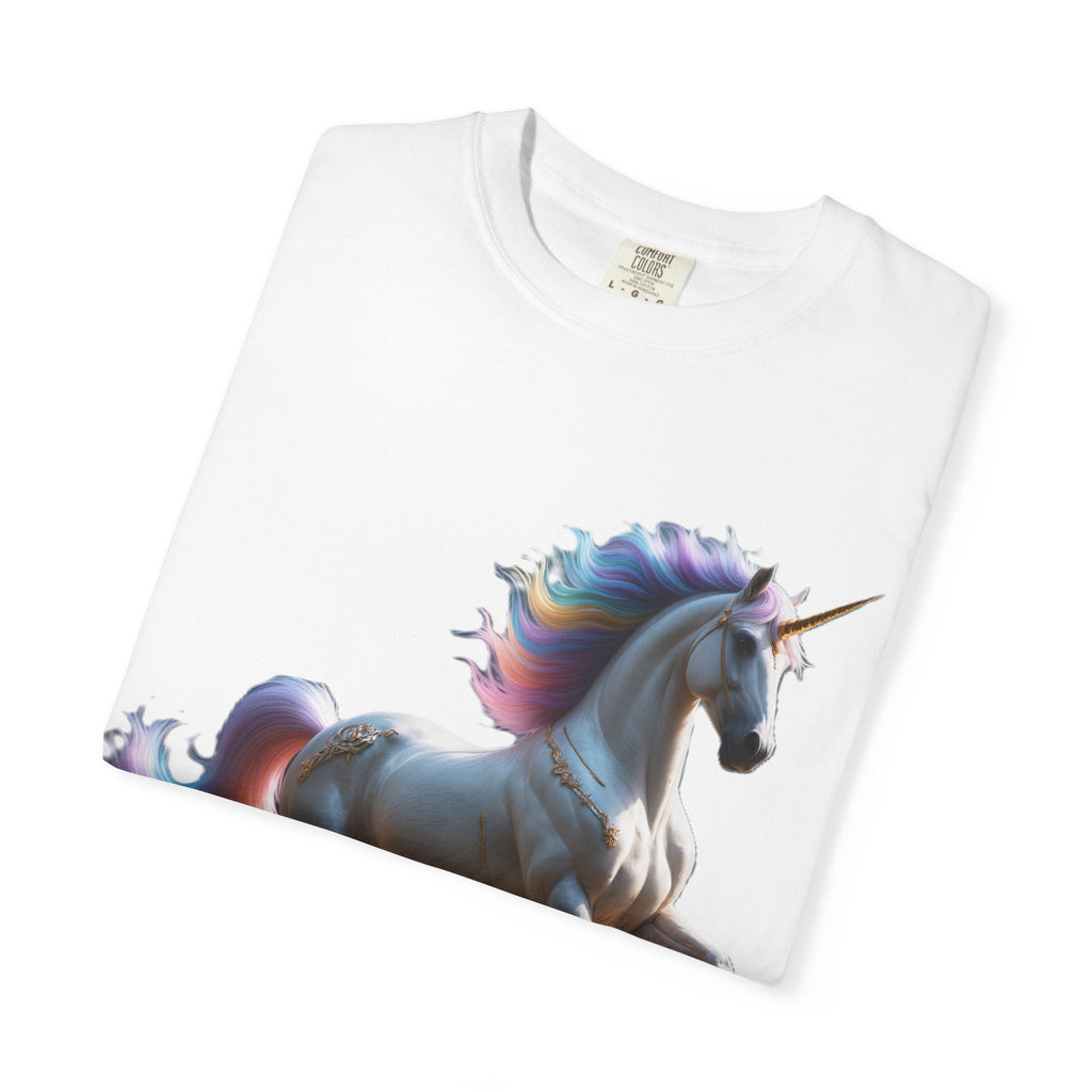 Unicorn Rainbow T-Shirt Magical Prancing Unicorn Graphic Tee