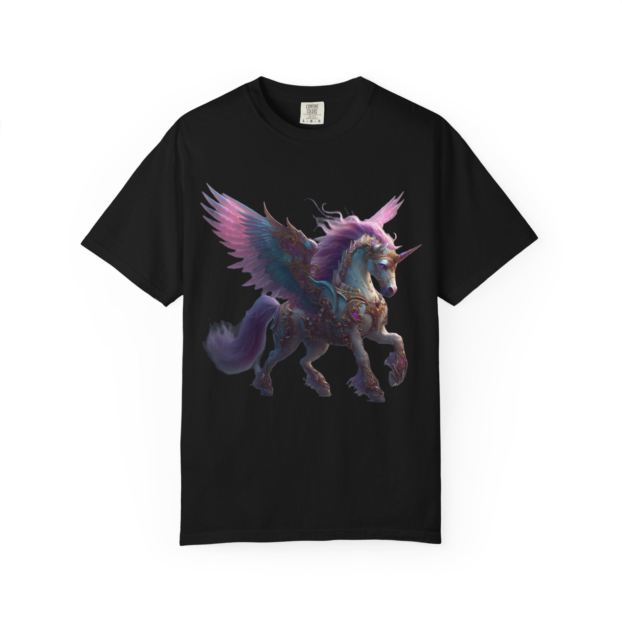 Mystic Pegasus T-Shirt Rainbow Winged Unicorn Graphic Tee