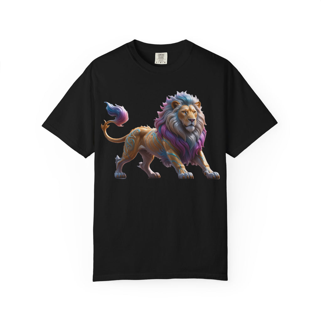 Colorful Lion Graphic T‑Shirt Vibrant Pride Animal Tee