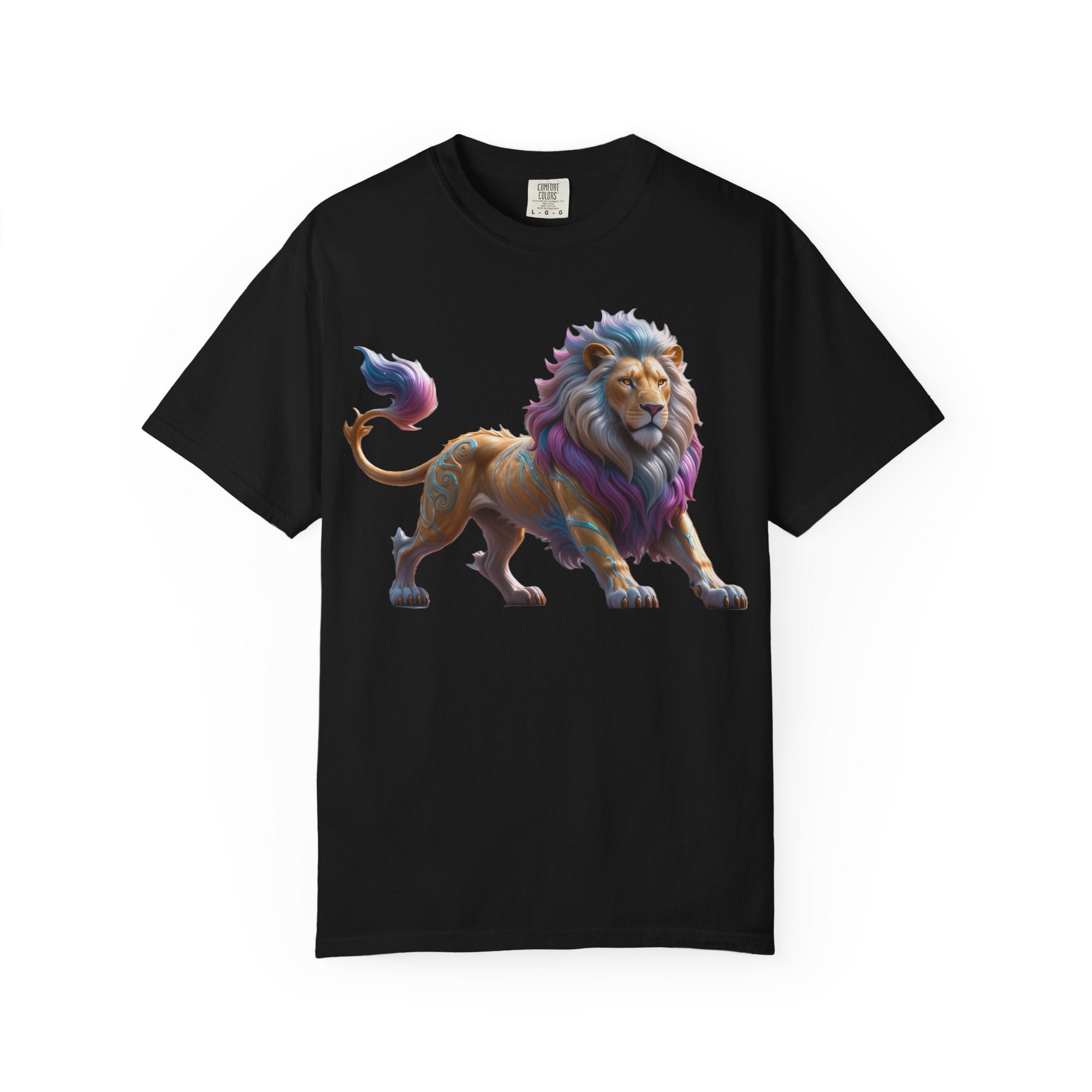 Colorful Lion Graphic T‑Shirt Vibrant Pride Animal Tee