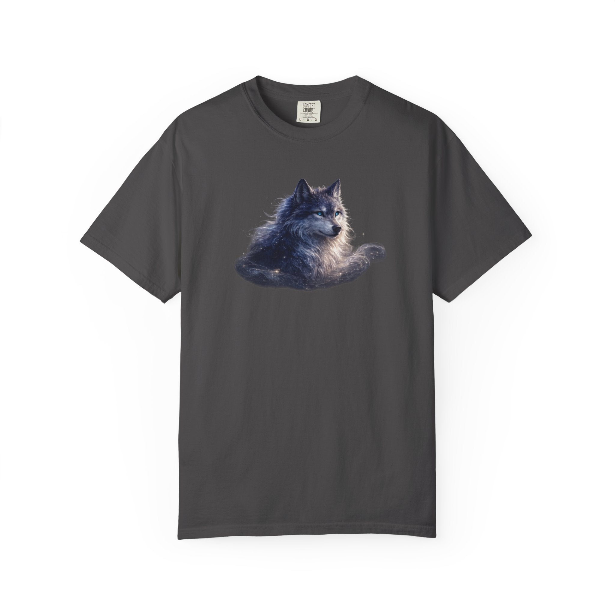 Wolf Graphic T-Shirt Relaxed Forest Dog Art Tee