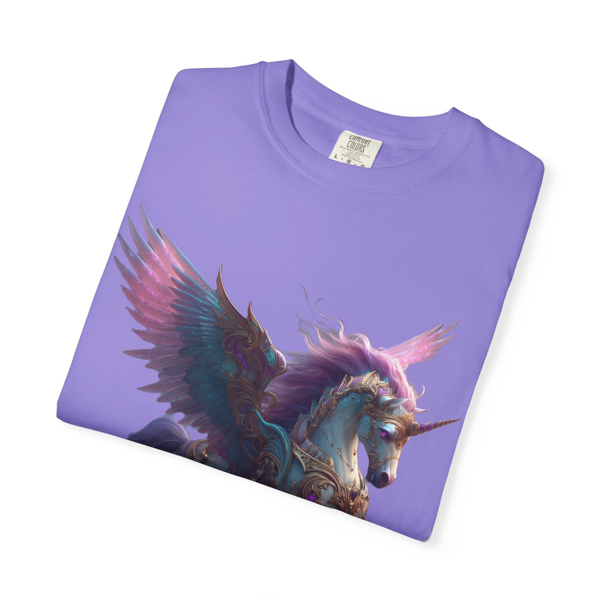Mystic Pegasus T-Shirt Rainbow Winged Unicorn Graphic Tee
