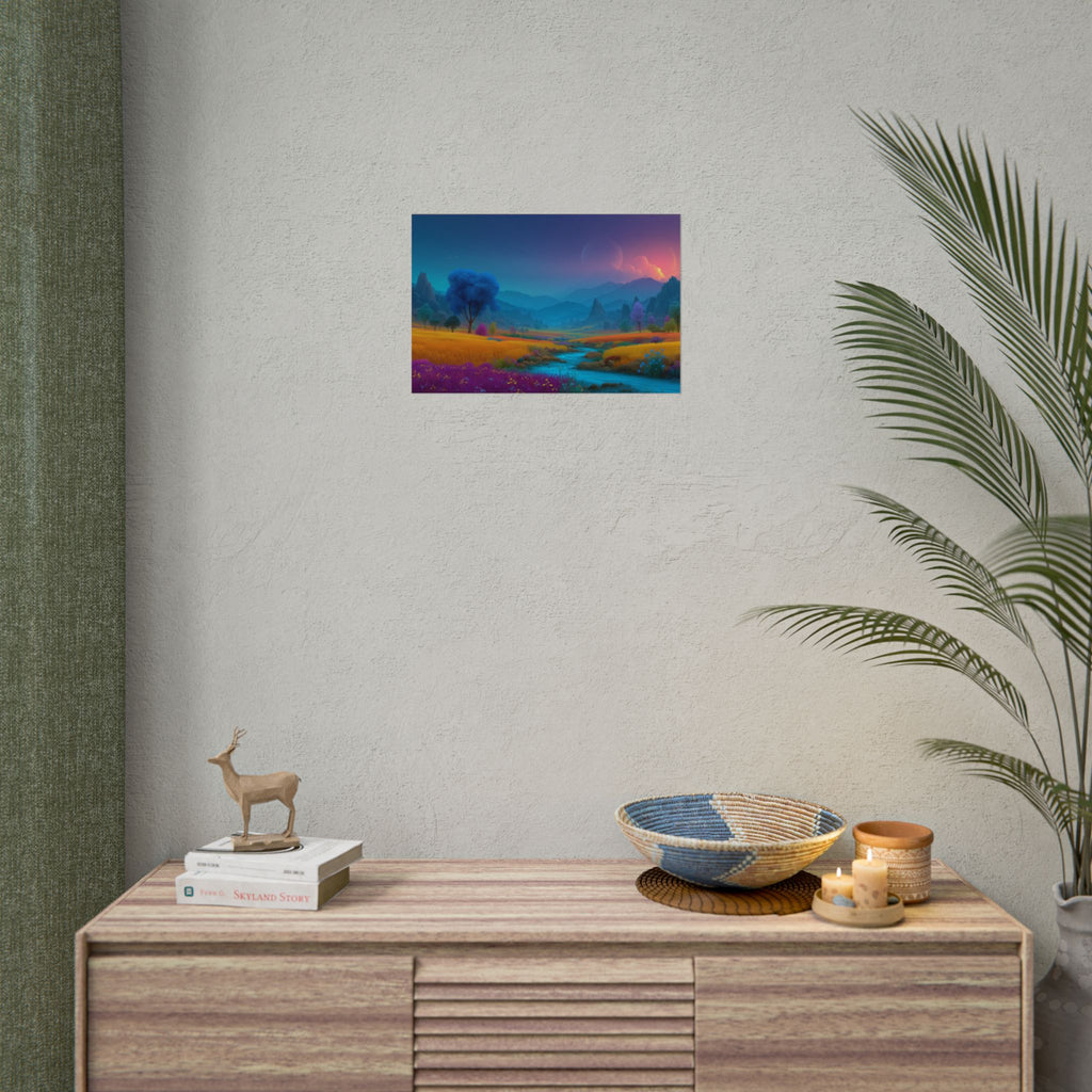 Dreamscape Landscape Vibrant Fantasy Nature Wall Art