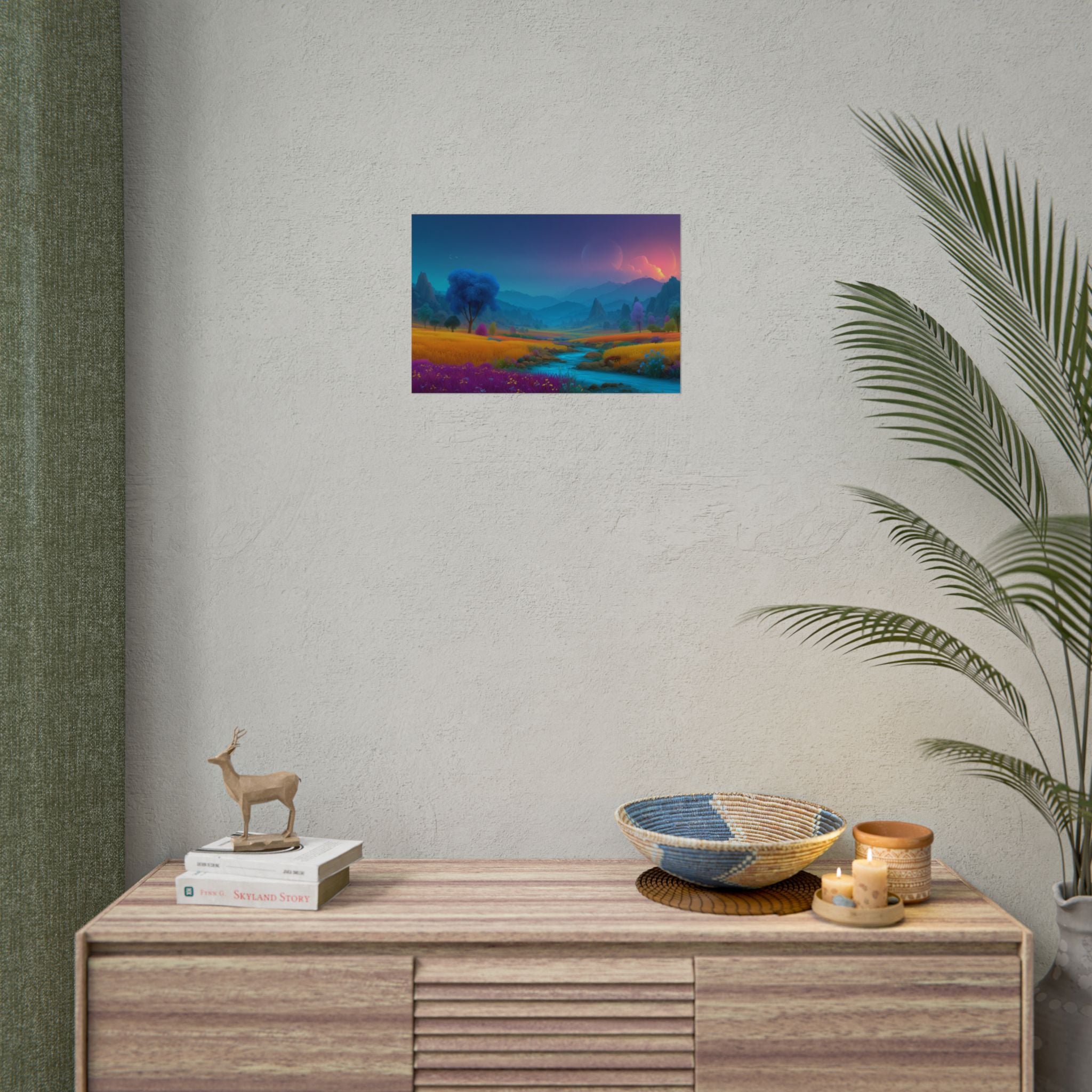 Dreamscape Landscape Vibrant Fantasy Nature Wall Art