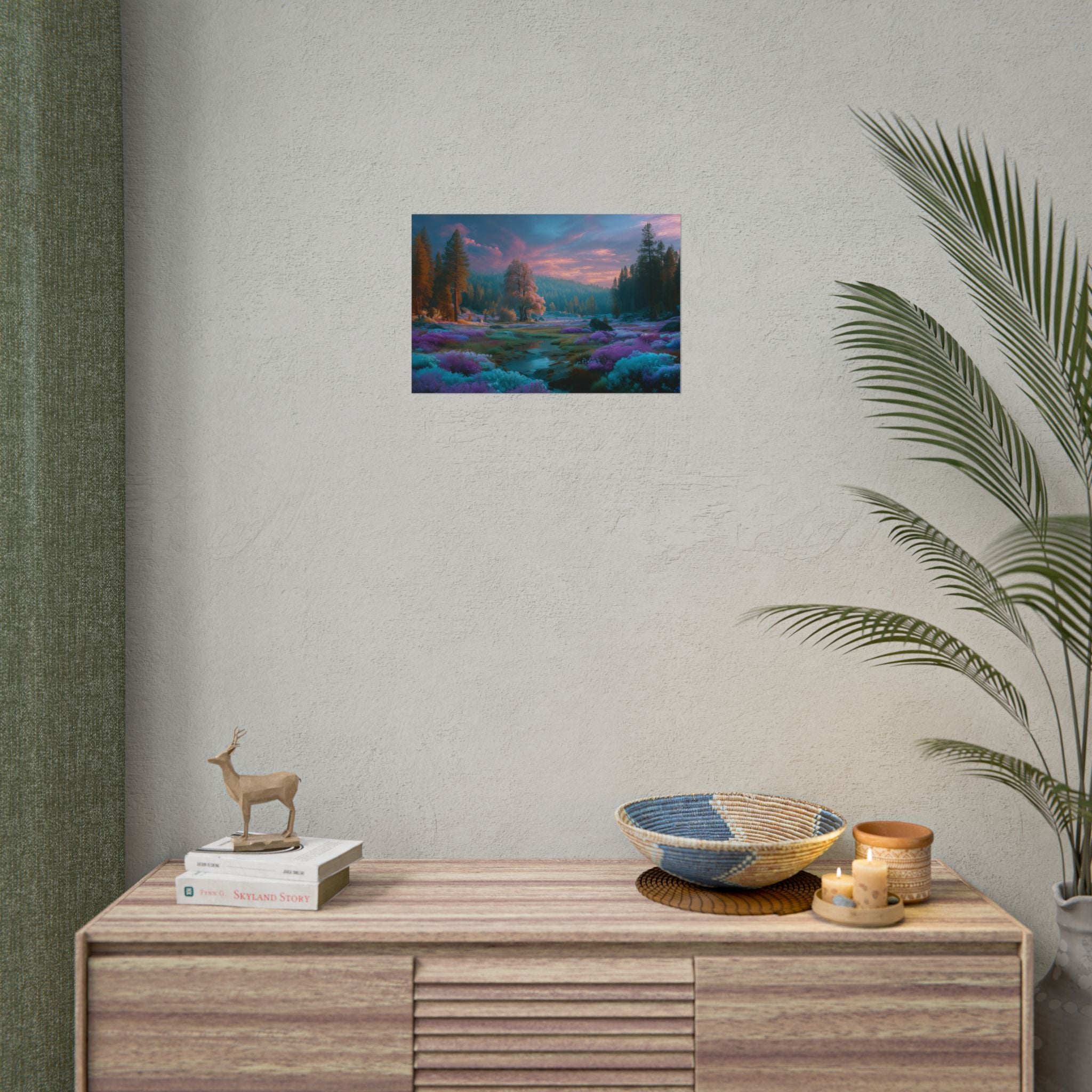 Dreamscape Landscape  Vibrant Fantasy Forest Wall Art