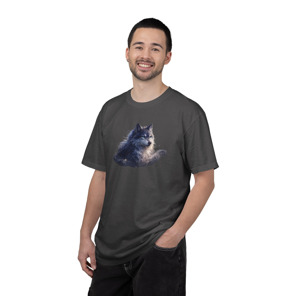 Wolf Graphic T-Shirt Relaxed Forest Dog Art Tee
