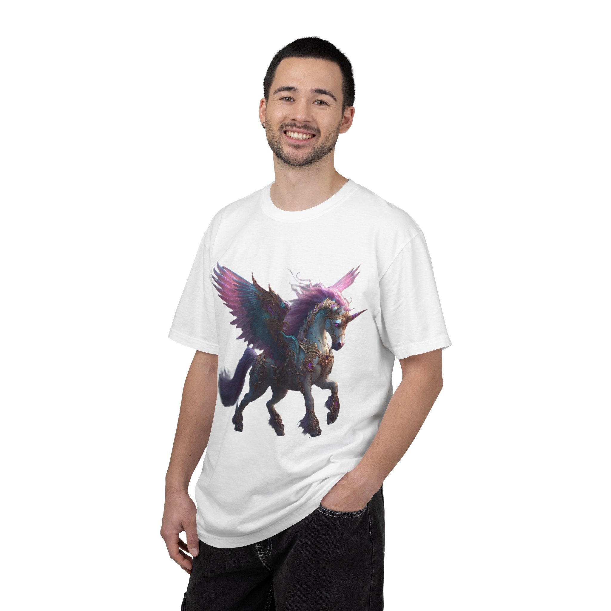 Mystic Pegasus T-Shirt Rainbow Winged Unicorn Graphic Tee